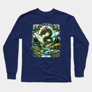 Verdant Dragon's Realm Enchanted Valley - Lunar New Year 2024 Long Sleeve T-Shirt